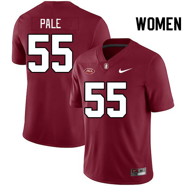 Women #55 Simione Pale Stanford Cardinal 2024 ACC Conference College Football Jerseys Stitched-Cardi